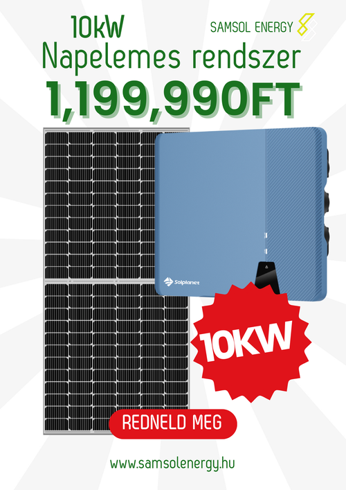 10kW-os On-Grid Napelemes Rendszer